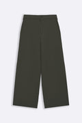 OLIVE WIDE LEG PANTS