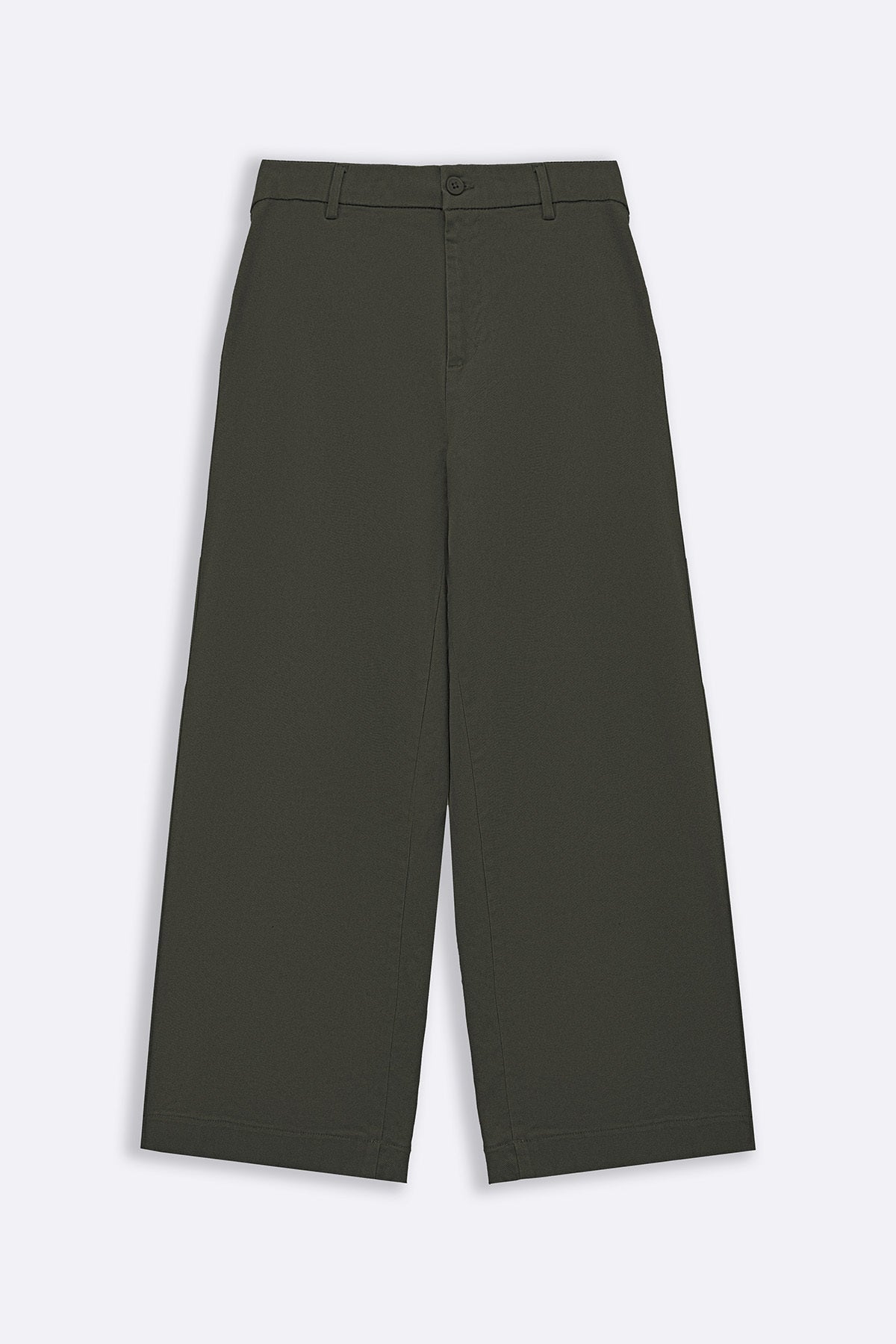 OLIVE WIDE LEG PANTS