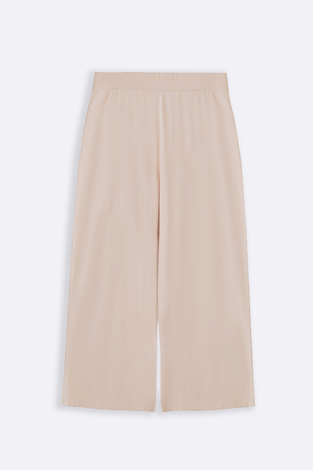 IVORY CROPPED WIDE PANTS