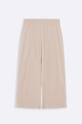 IVORY CROPPED WIDE PANTS