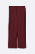 BURGUNDY OFF-DUTY STRAIGHT PANTS