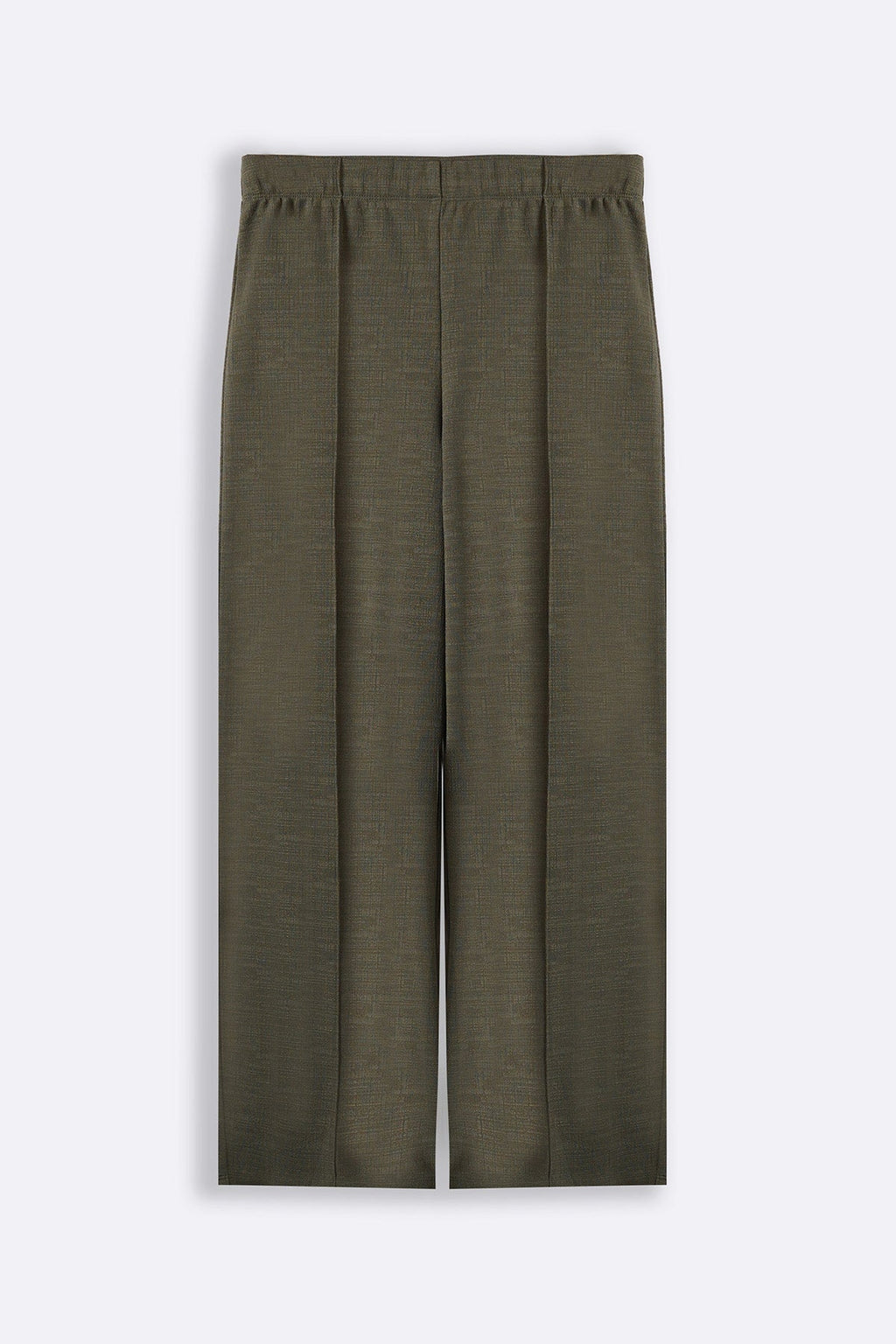 SAGE GREEN STRETCHY PANTS WITH PLEAT