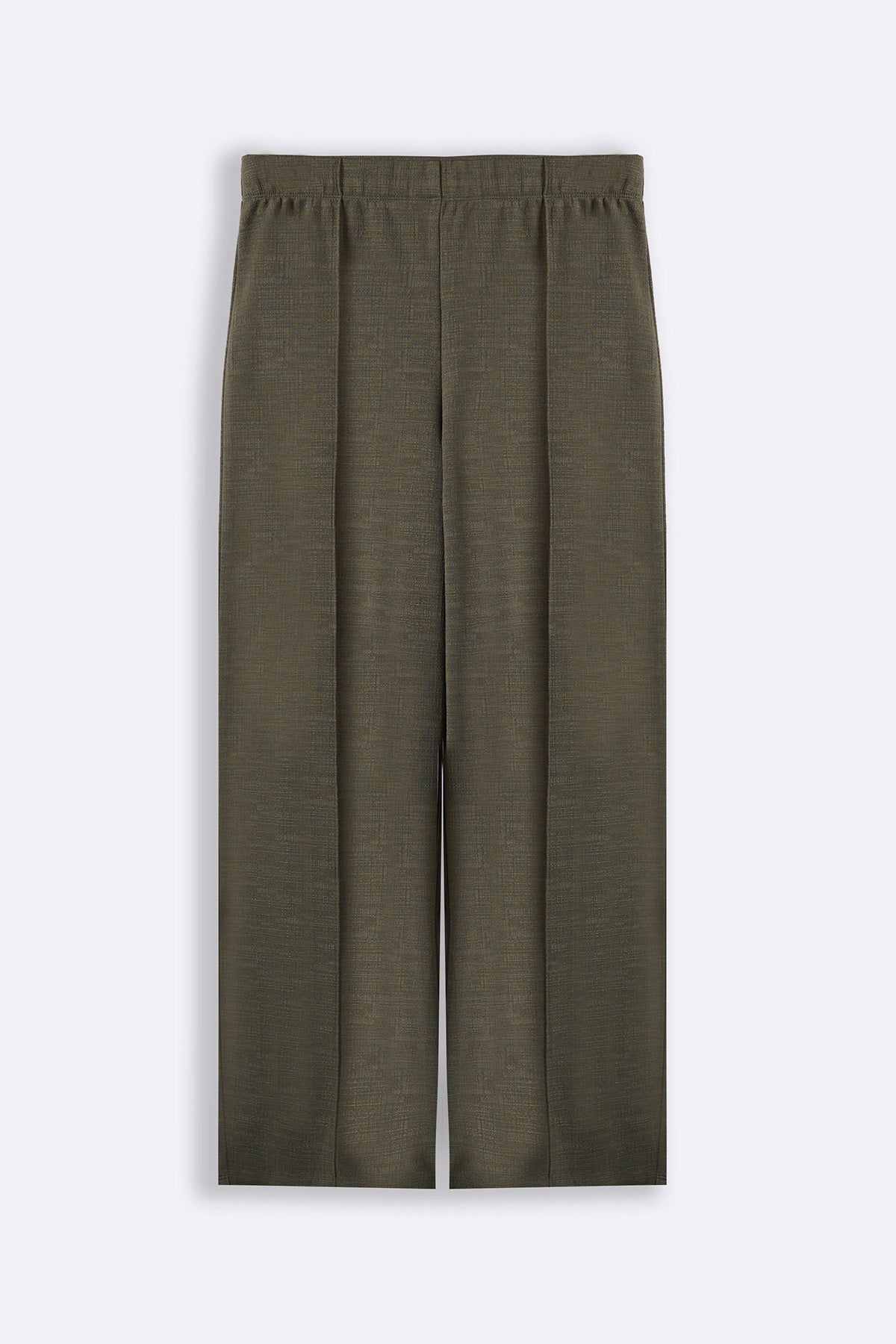 SAGE GREEN STRETCHY PANTS WITH PLEAT