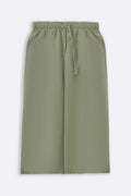 GREEN ESSENTIAL COTTON CULOTTES
