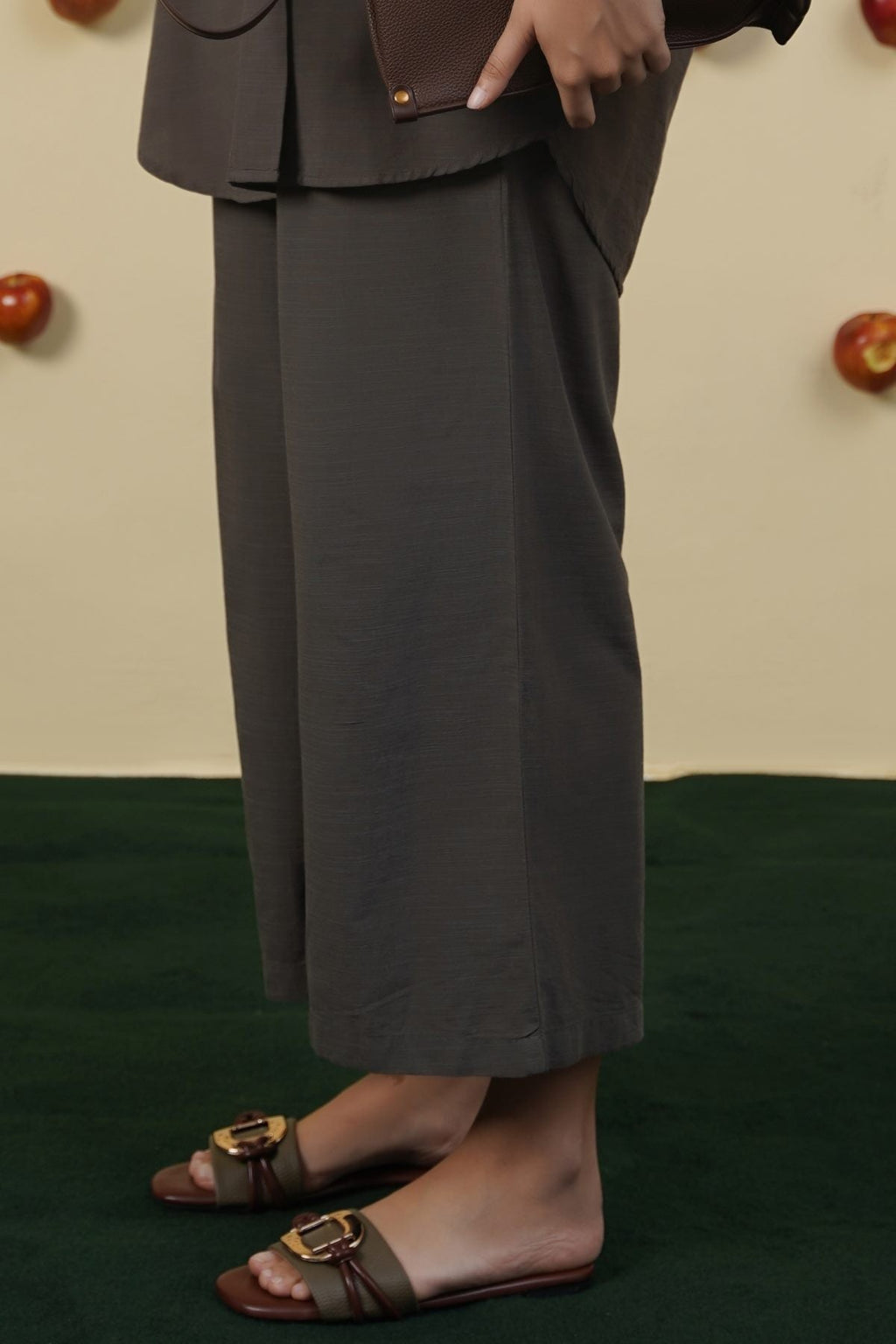MOUSE GREY ESSENTIAL COTTON CULOTTES