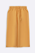YELLOW ESSENTIAL COTTON CULOTTES