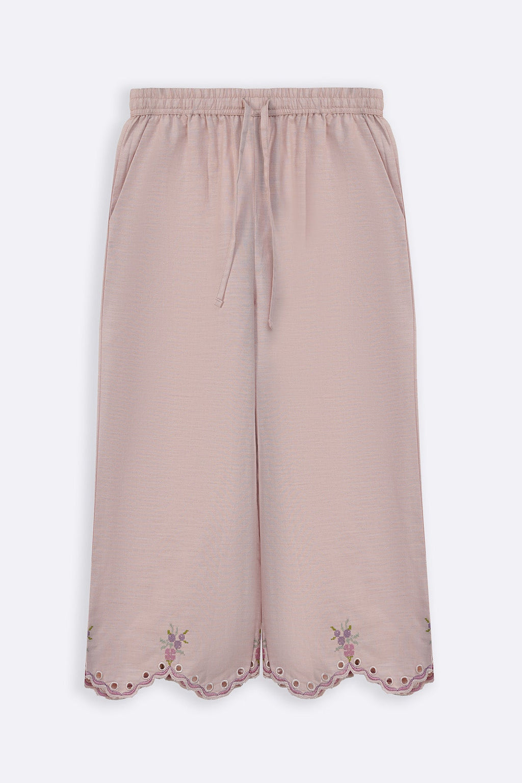 TEA PINK NEEDLEPOINT BERRIES CULOTTES