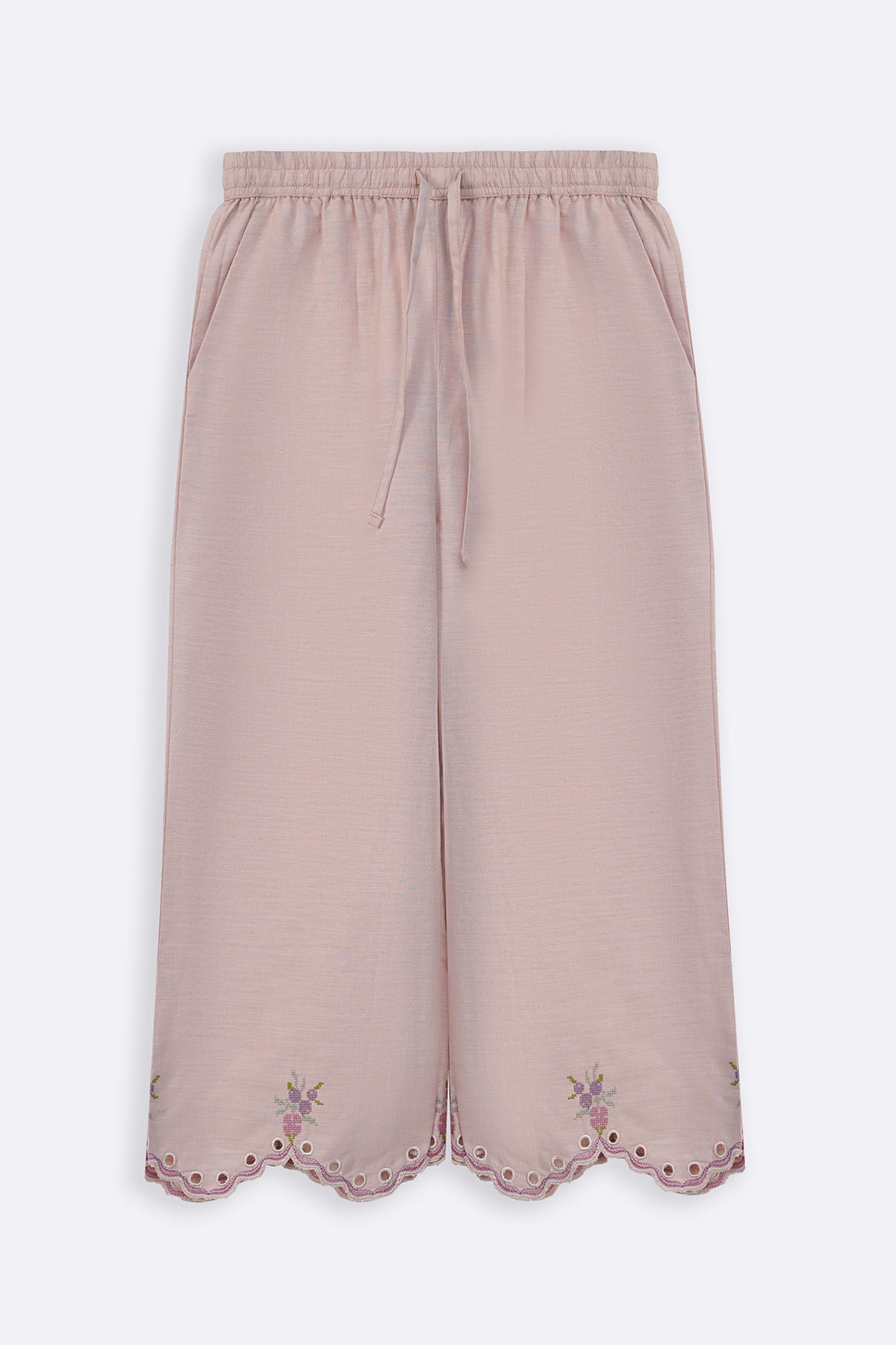 TEA PINK NEEDLEPOINT BERRIES CULOTTES