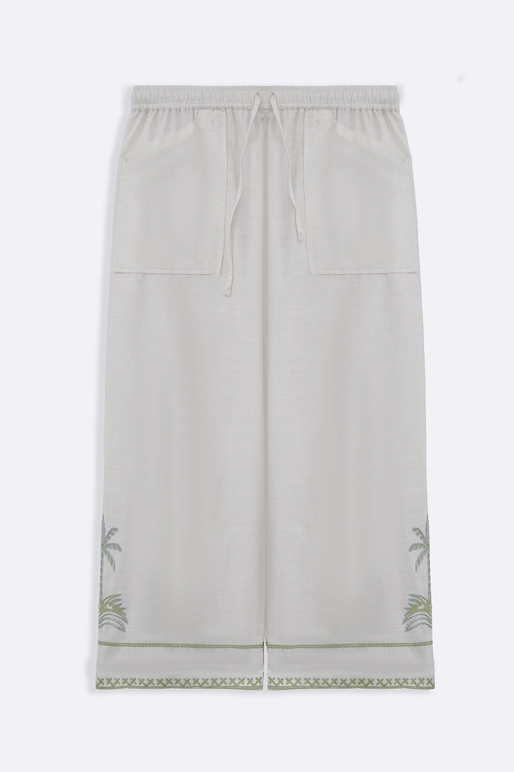 WHITE MORNING IN COLOMBO PANTS