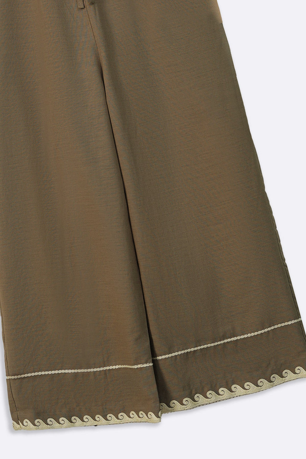 BEIGE DESERT NOON EMBROIDERED PANTS