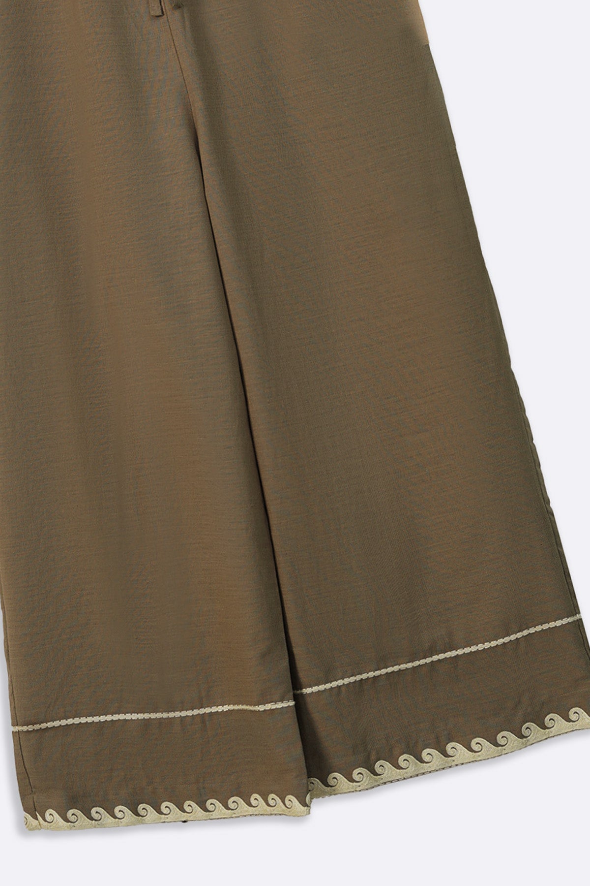 BEIGE DESERT NOON EMBROIDERED PANTS