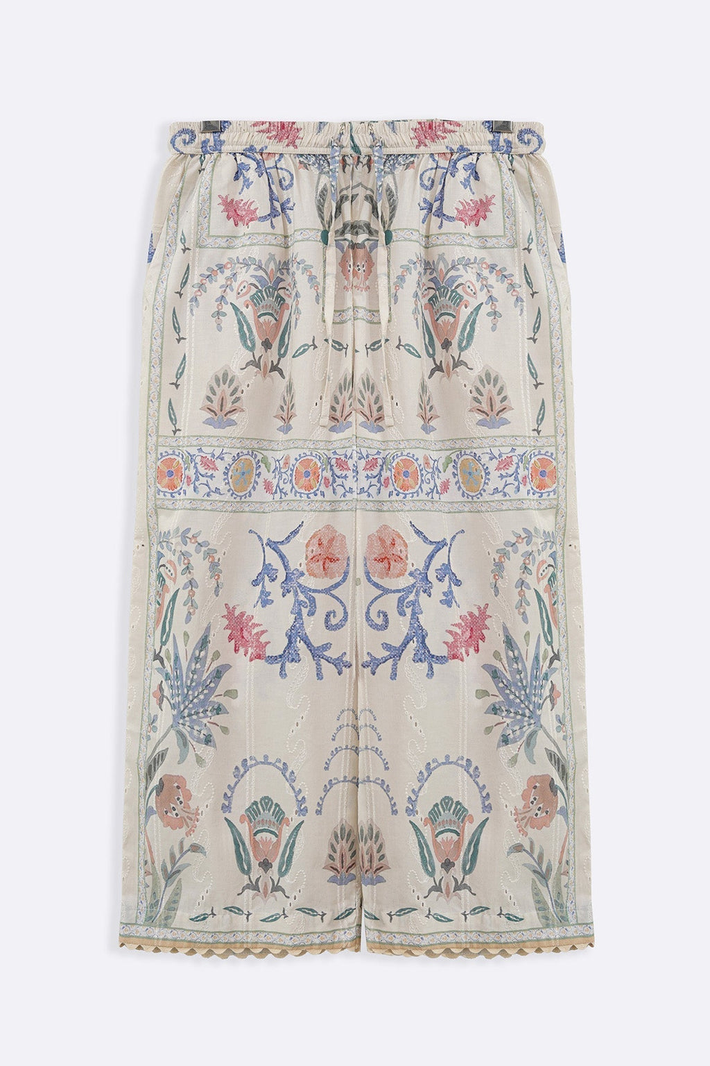 CREAM SUGARLOOP EMBROIDERED PANTS