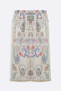 CREAM SUGARLOOP EMBROIDERED PANTS