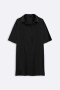 BLACK FEATHER COTTON KURTA-TUNIC