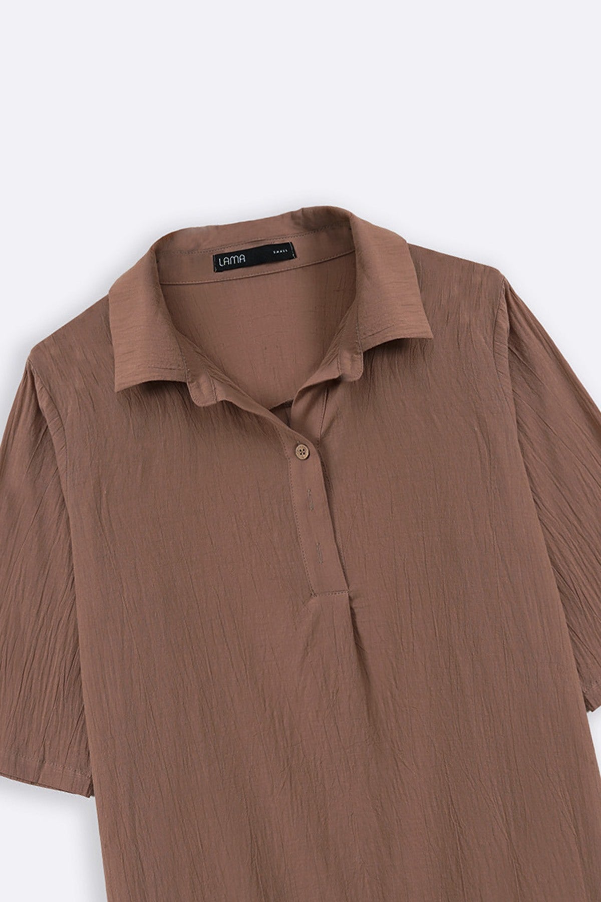 BROWN FEATHER COTTON KURTA-TUNIC