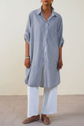 GREY LUNCH & BROWSE TUNIC
