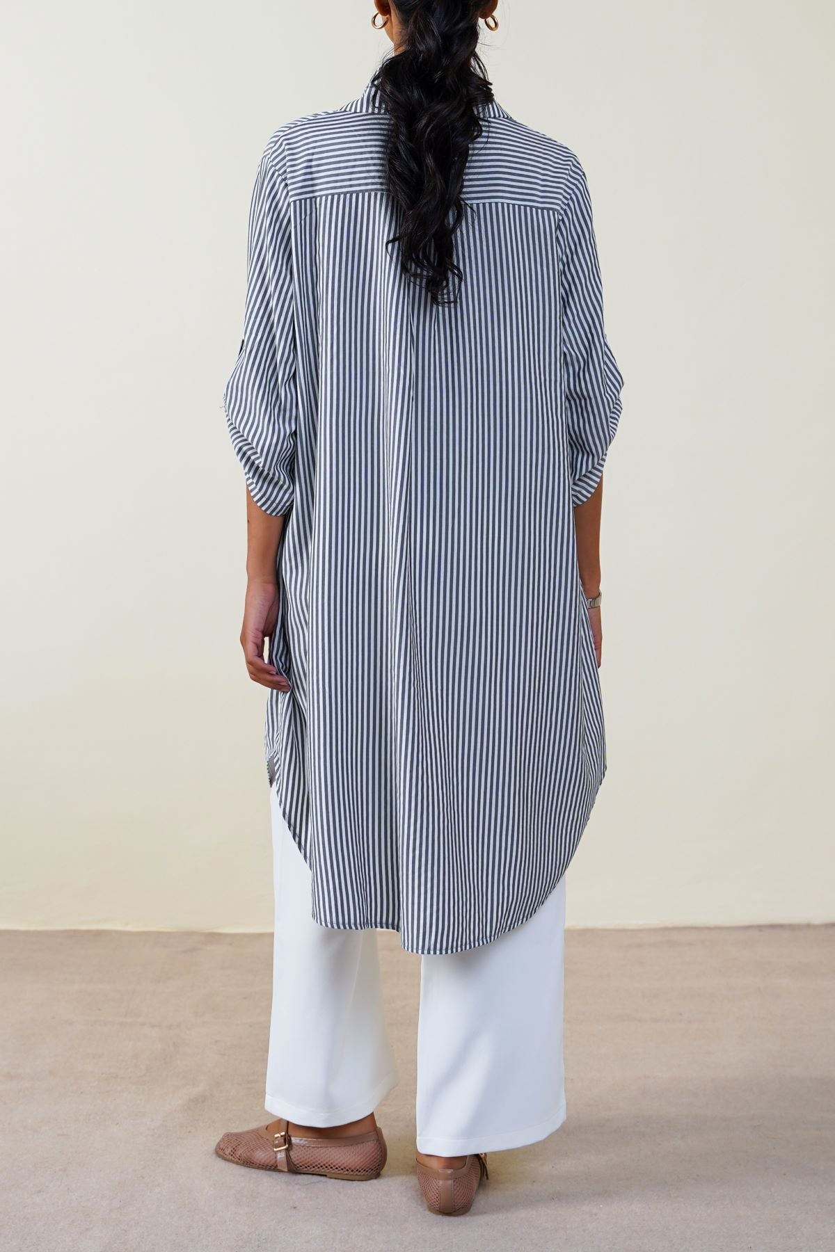 GREY LUNCH & BROWSE TUNIC
