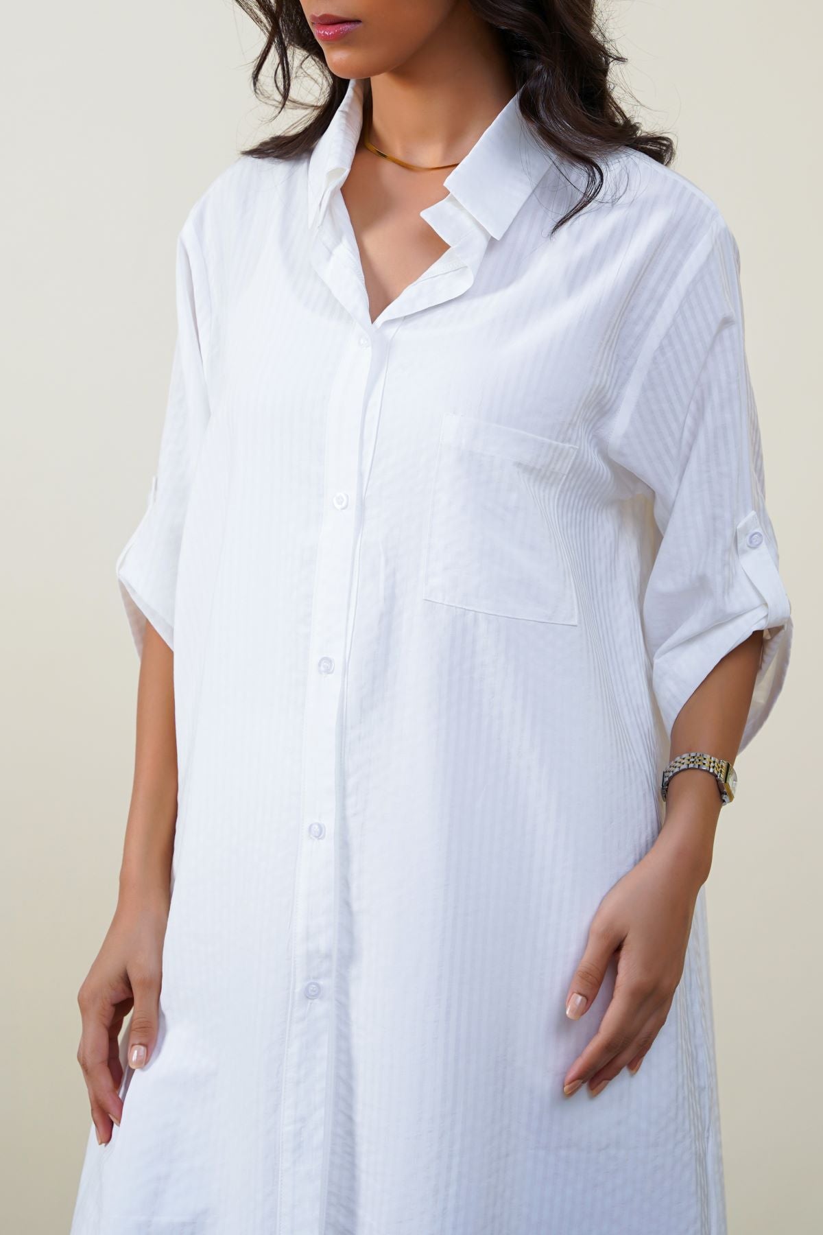 WHITE LUNCH & BROWSE TUNIC