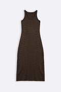 BLACK STRIPED SUMMER DRESS