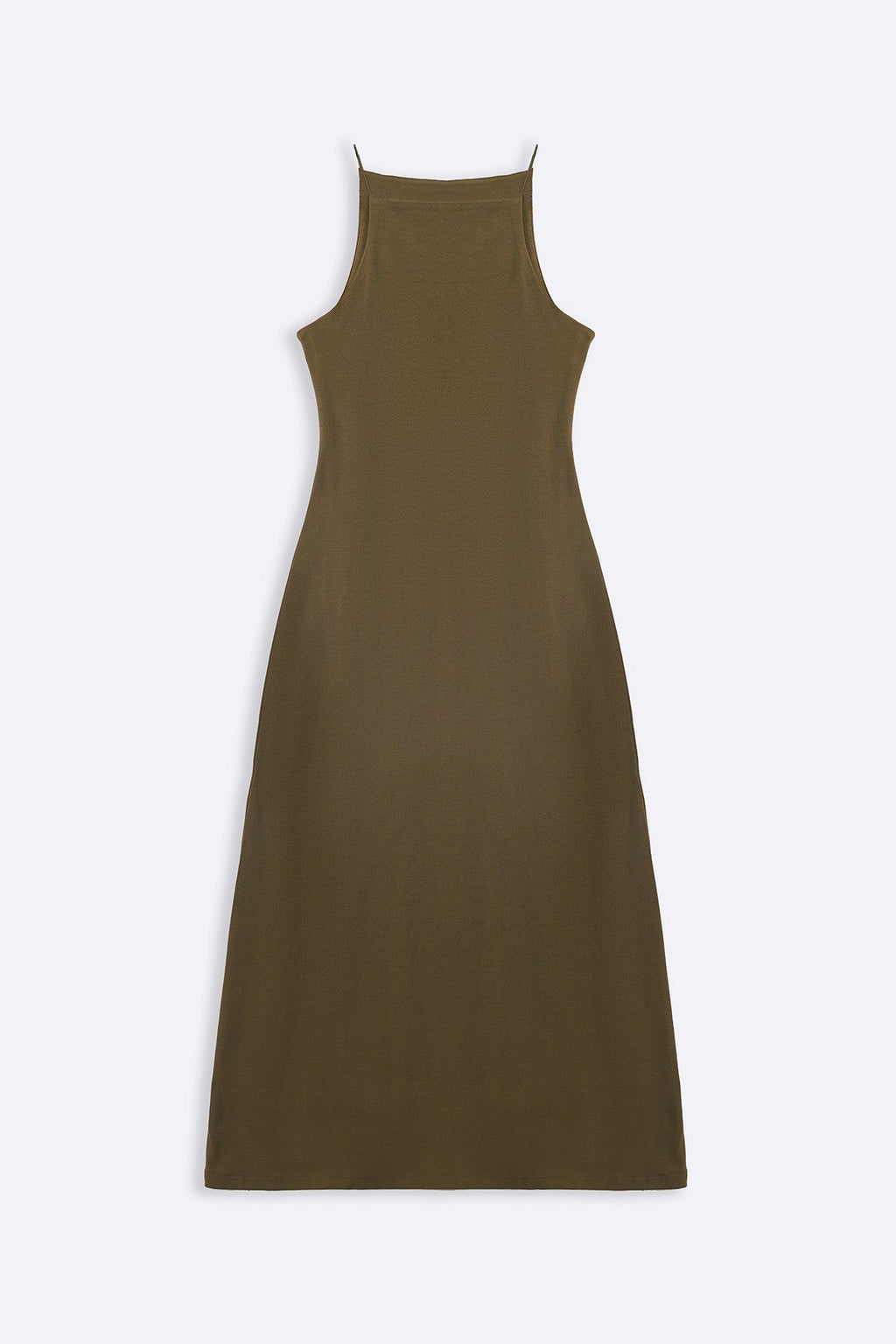 OLIVE BODYCON A-LINE DRESS