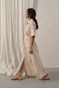 YELLOW HOLIDAY LINEN DRESS