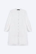 WHITE MINIMALIST TUNIC DRESS