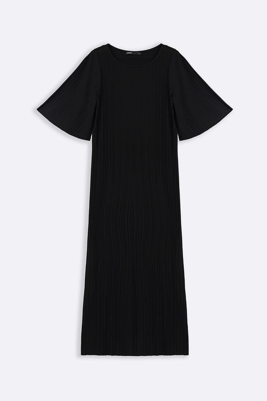 BLACK CONTOUR MAXI DRESS