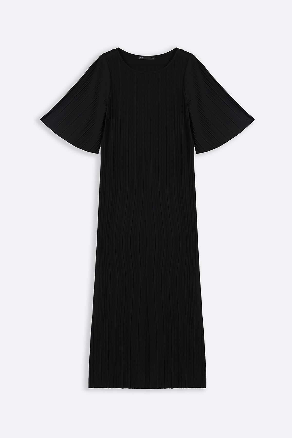 BLACK CONTOUR MAXI DRESS