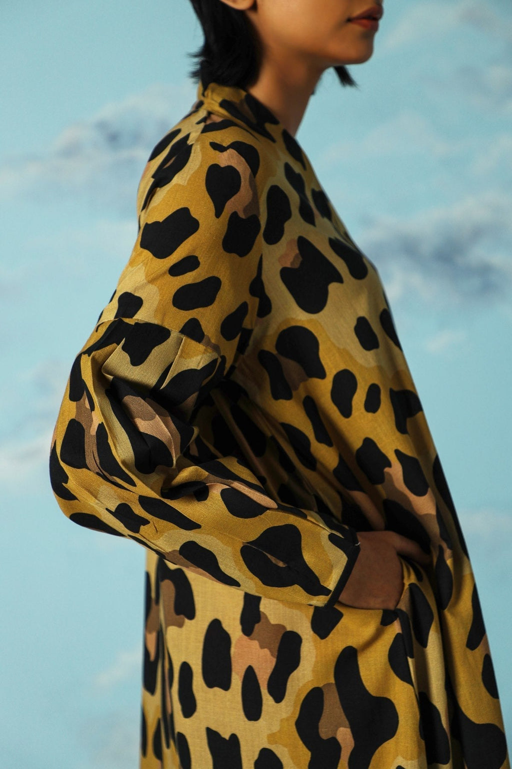 YELLOW SAVANNAH FLARED DRESS