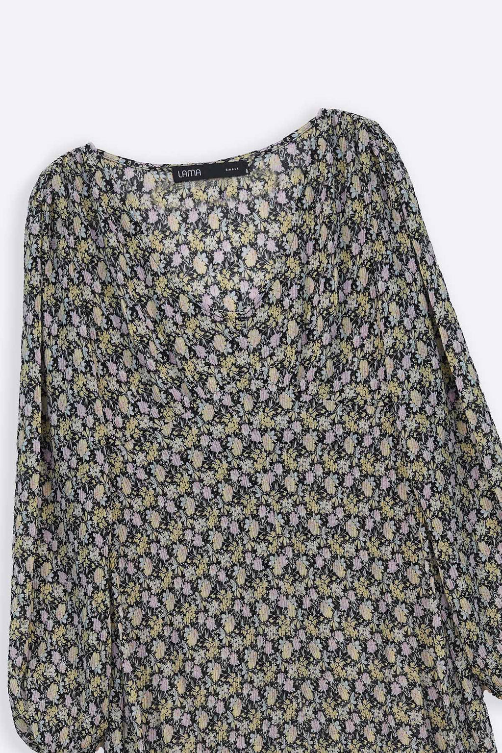 GREEN CRINKLE FULL-LENGTH DRESS