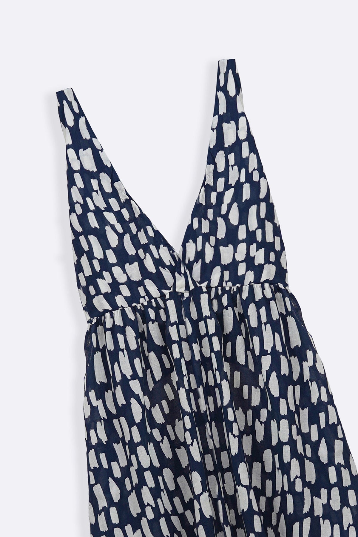 BLACK COTTON HALTER DRESS
