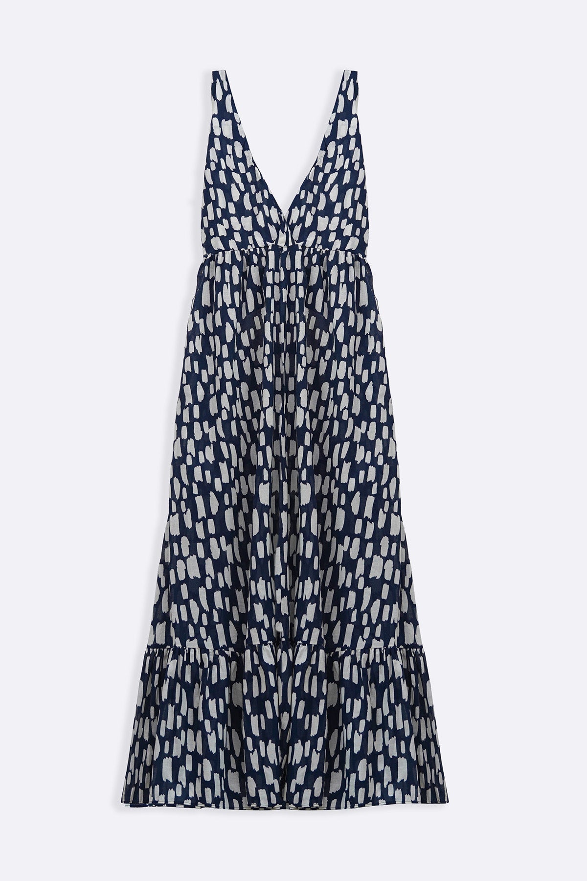 BLACK COTTON HALTER DRESS