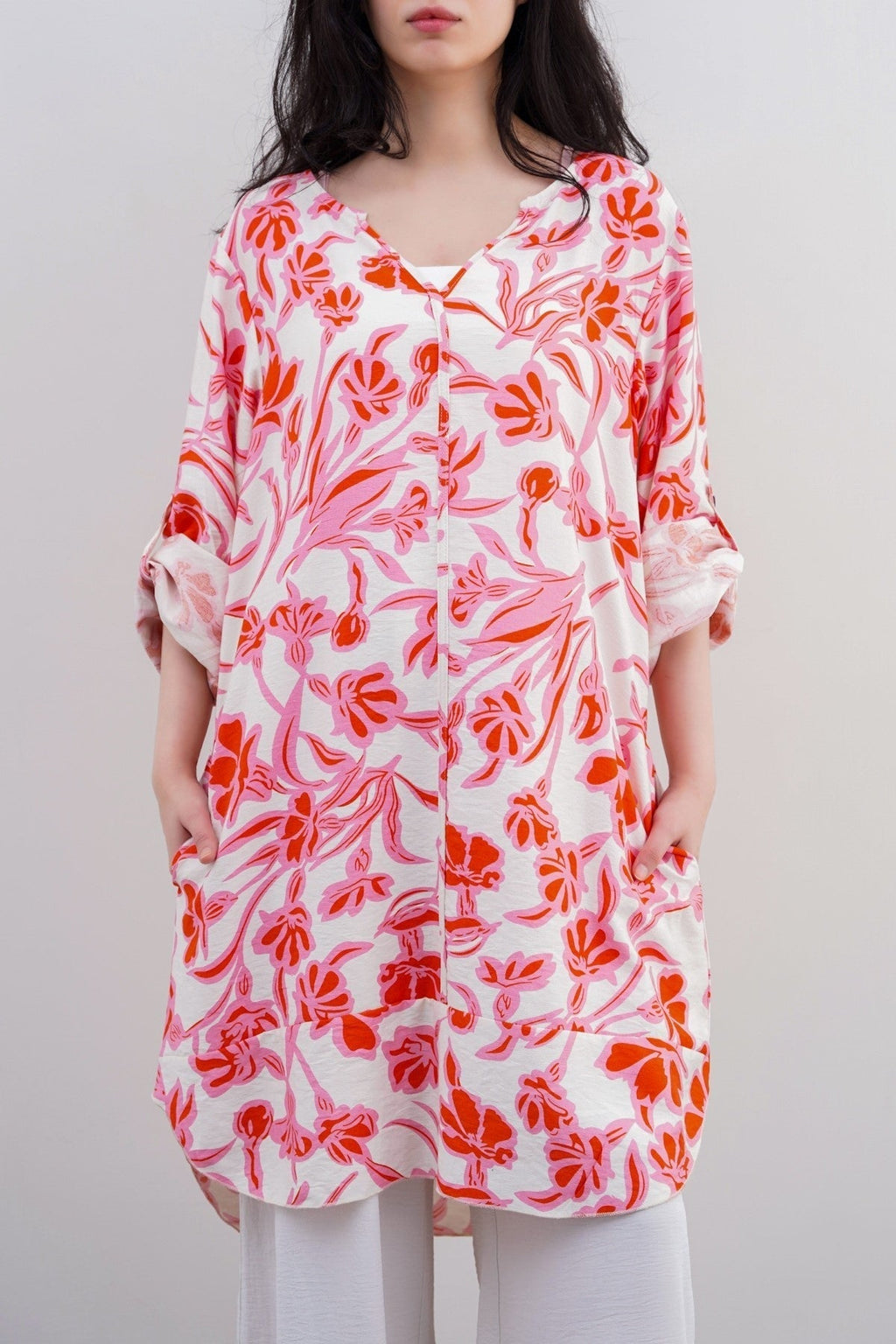 PINK JUST PEACH TUNIC