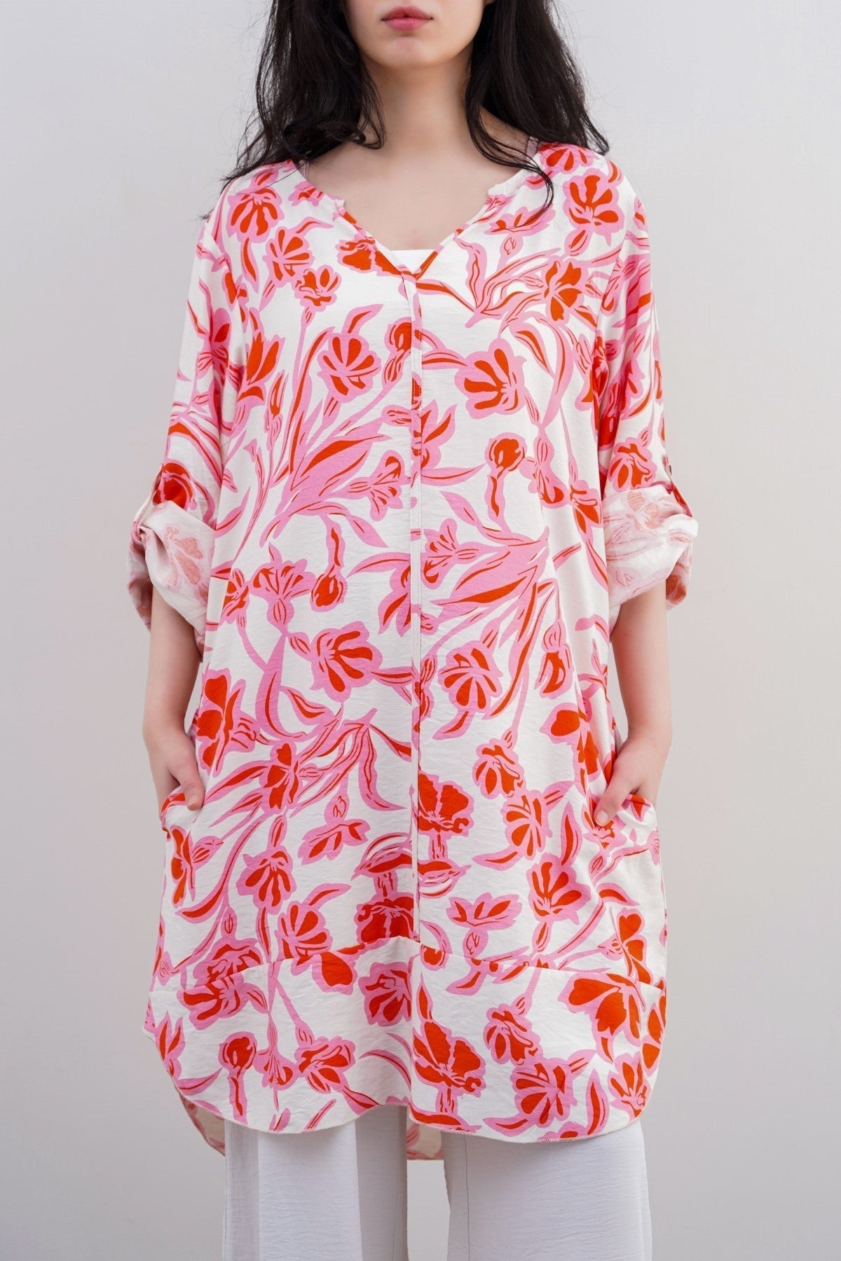PINK JUST PEACH TUNIC