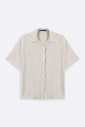 WHITE ORGANIC MUSLIN SHIRT