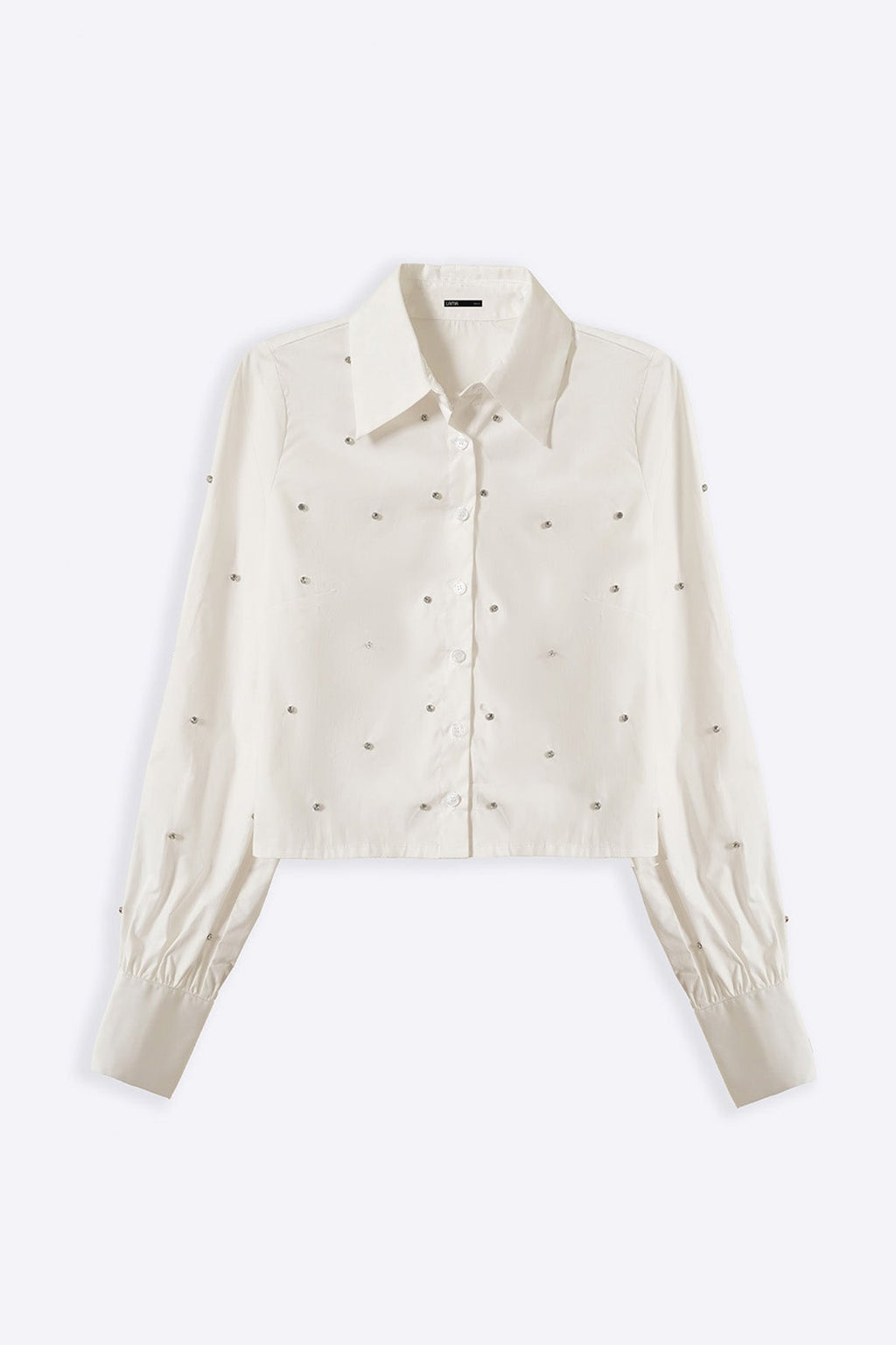 WHITE BOXY DATE NIGHT SHIRT
