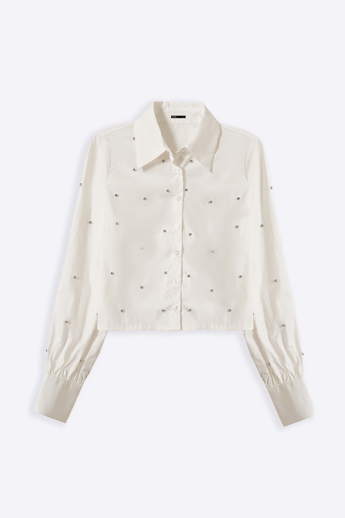 WHITE BOXY DATE NIGHT SHIRT