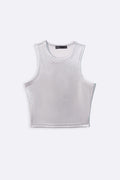 SILVER GLAM TANK TOP