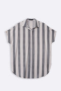 BLACK STRIPED HOLIDAY TUNIC