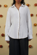 BEIGE MUSLIN RESORT SHIRT