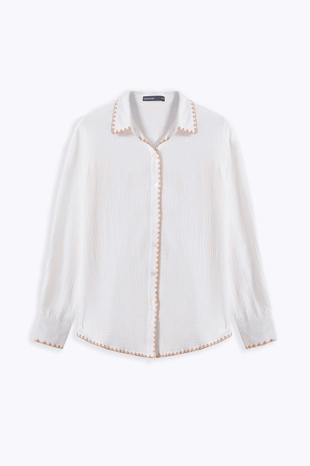 BEIGE MUSLIN RESORT SHIRT