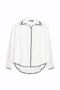 BLACK MUSLIN RESORT SHIRT