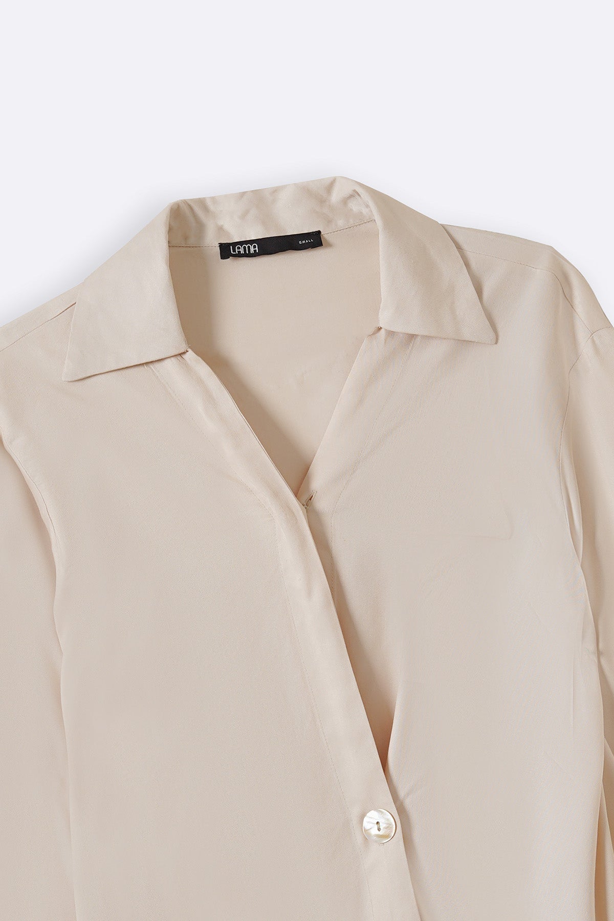 OFF WHITE WRAP BLOUSE SHIRT
