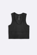 BLACK SHIMMER TANK TOP