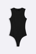 BLACK COTTON BODYSUIT