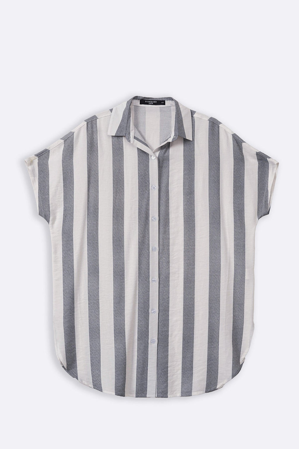 BLACK CURVE STRIPED HOLIDAY TUNIC