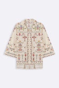 BEIGE ANDALUSIA COTTON SHIRT