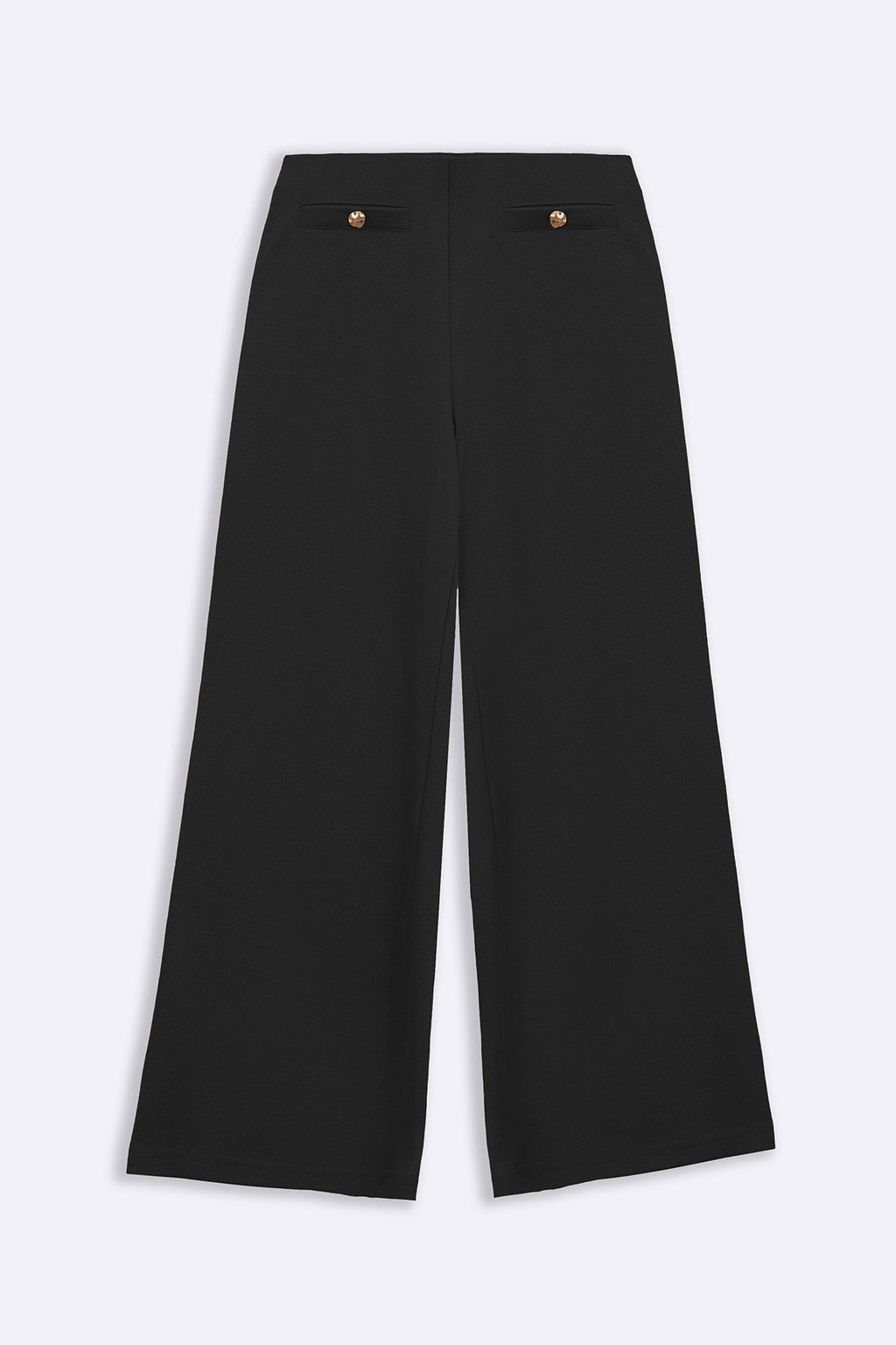 BLACK SEMI-FORMAL KNIT PANTS