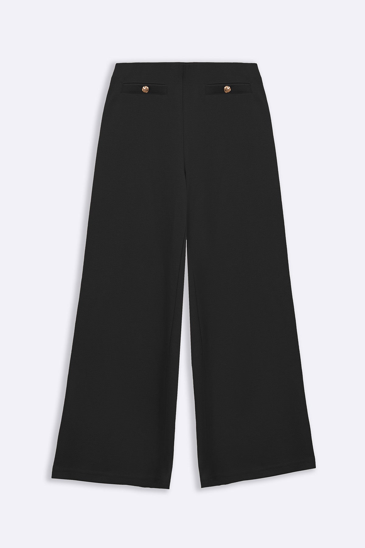 BLACK SEMI-FORMAL KNIT PANTS