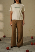 CAMEL SEMI-FORMAL KNIT PANTS